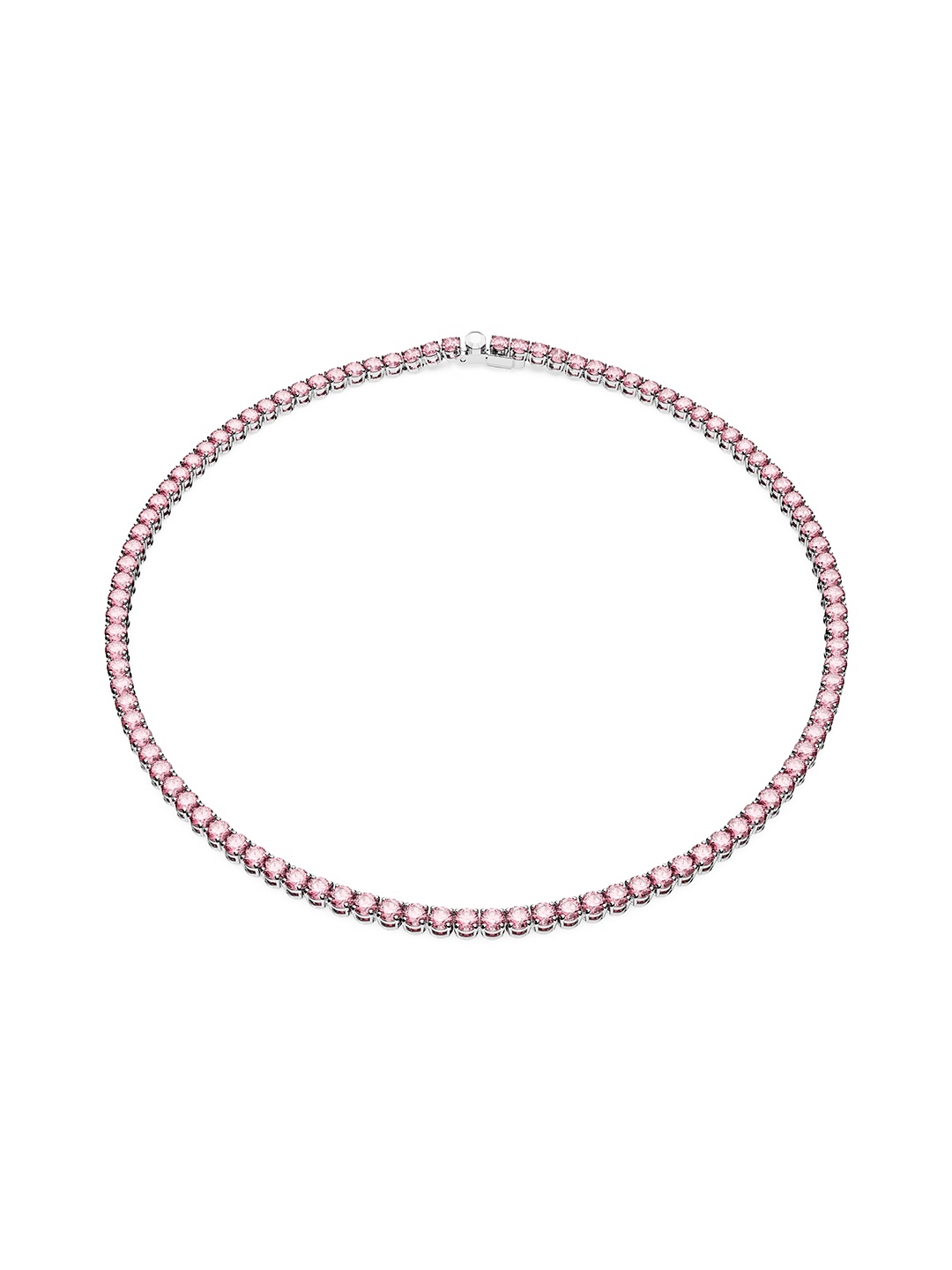 

SWAROVSKI Matrix Tennis Rhodium-Plated Crystals-Studded Necklace, Silver