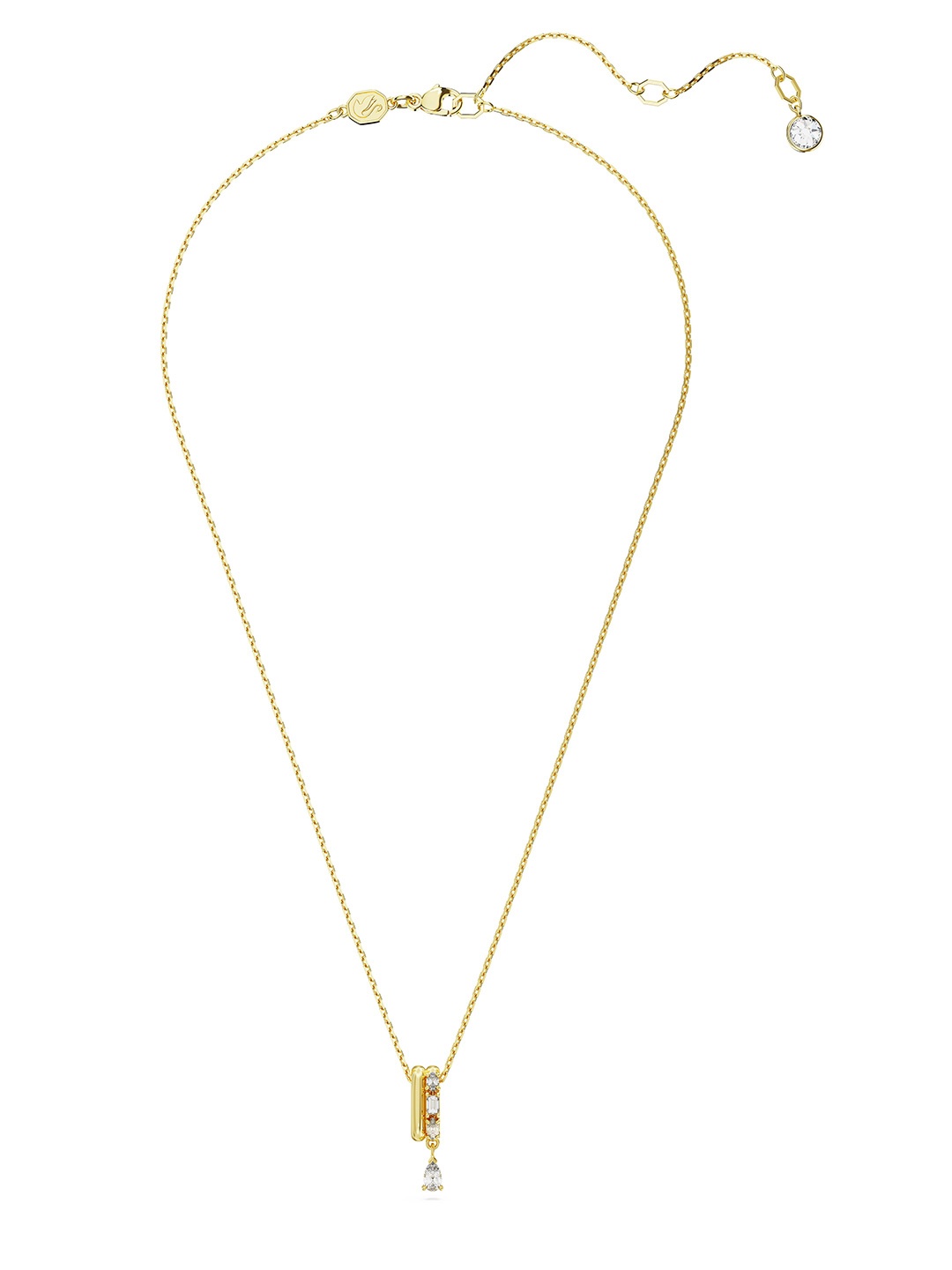 

SWAROVSKI Imber Gold-Plated Crystals Studded Minimal Pendant with Chain
