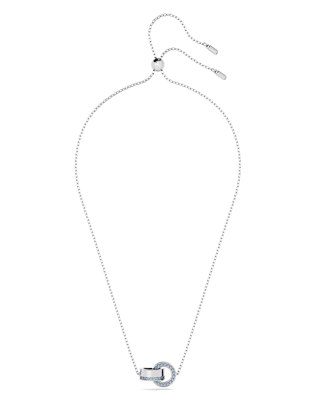 

SWAROVSKI Rhodium-Plated Crystals Studded Minimal Chain, Silver