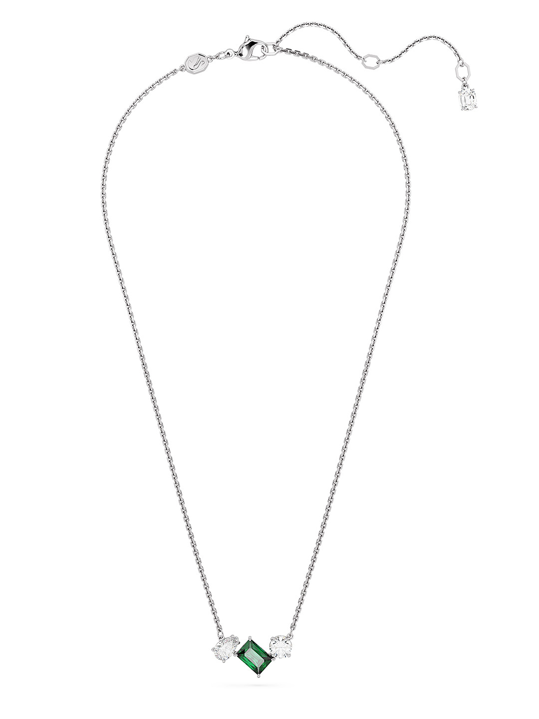 

SWAROVSKI Rhodium-Plated Crystals Studded Chain, Silver