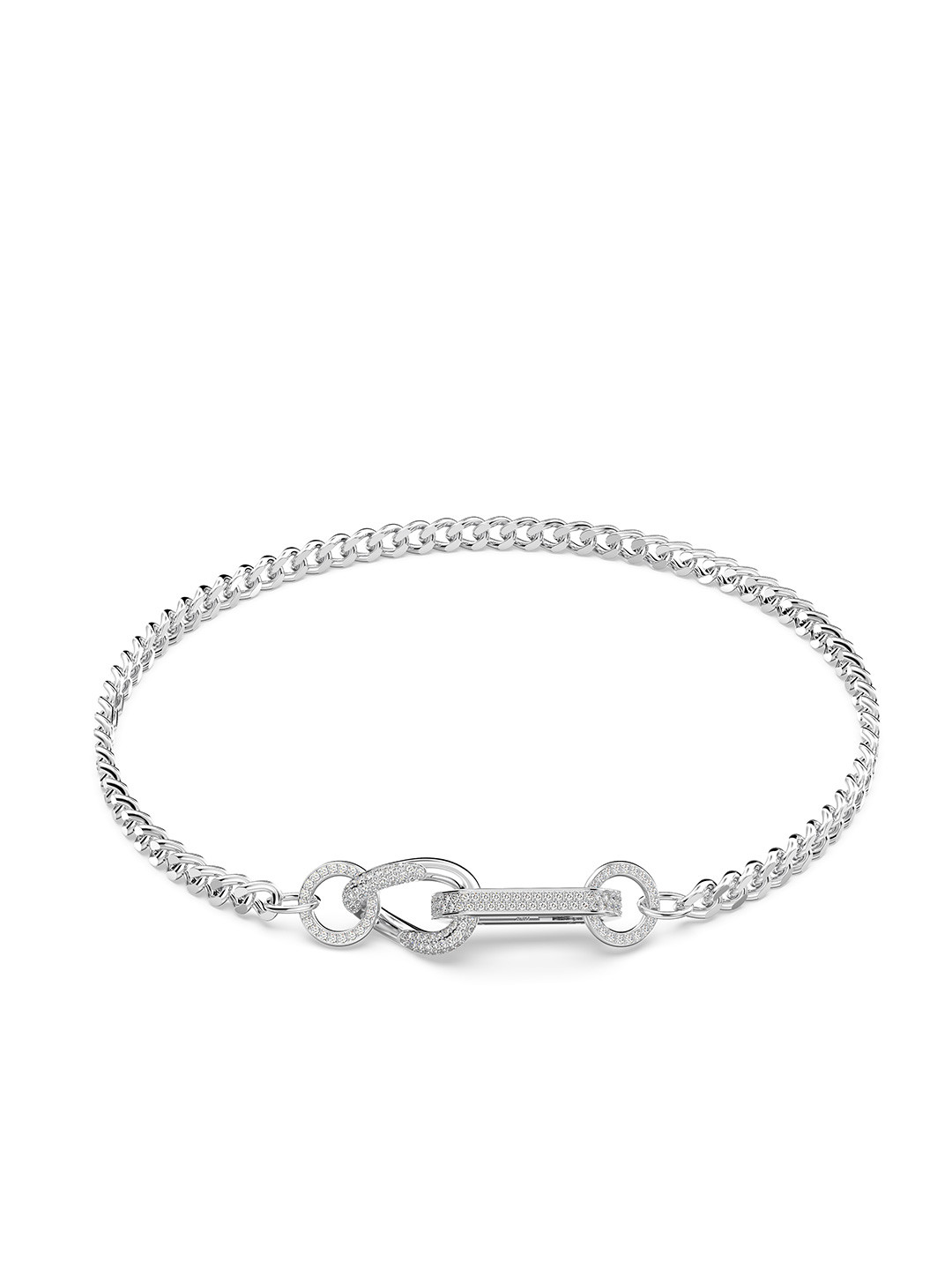 

SWAROVSKI Rhodium-Plated Crystals Studded Necklace, Silver