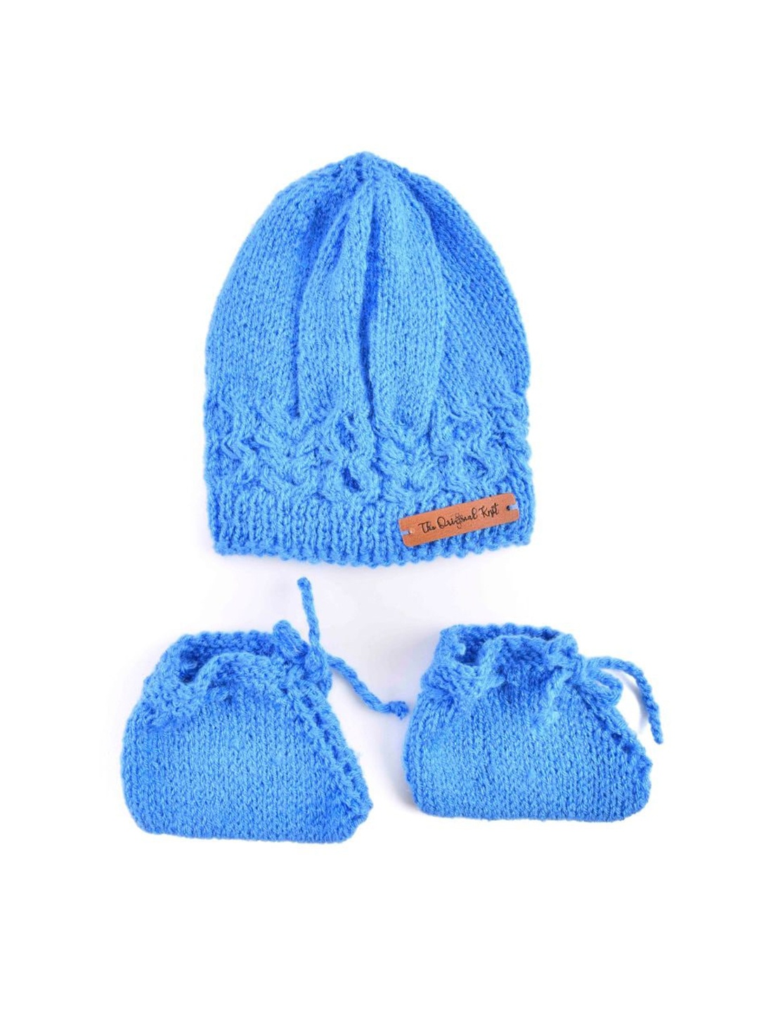 

The Original Knit Infants Acrylic Beanie With Socks, Blue