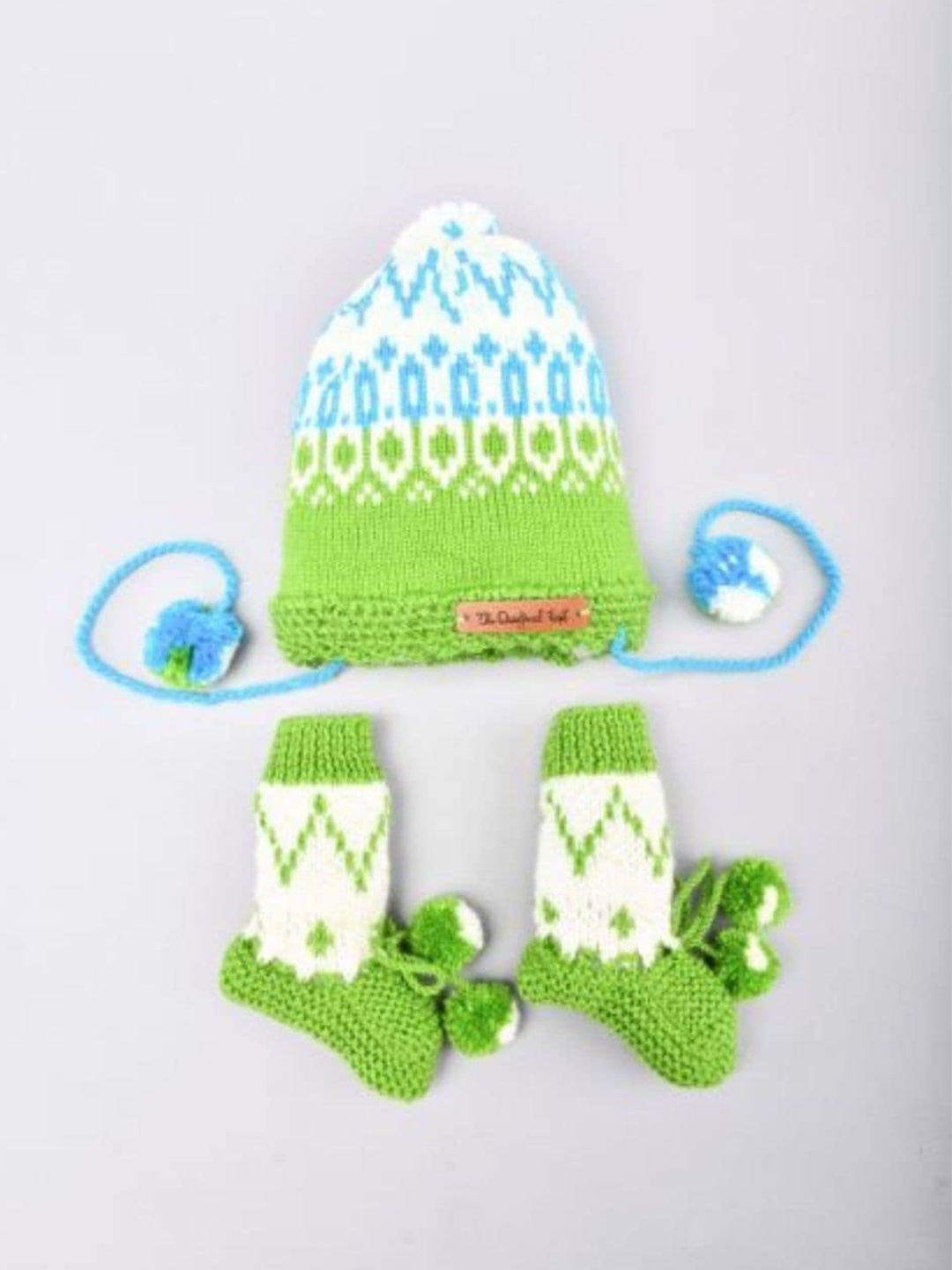 

The Original Knit Kids Embroidered Beanie, Green