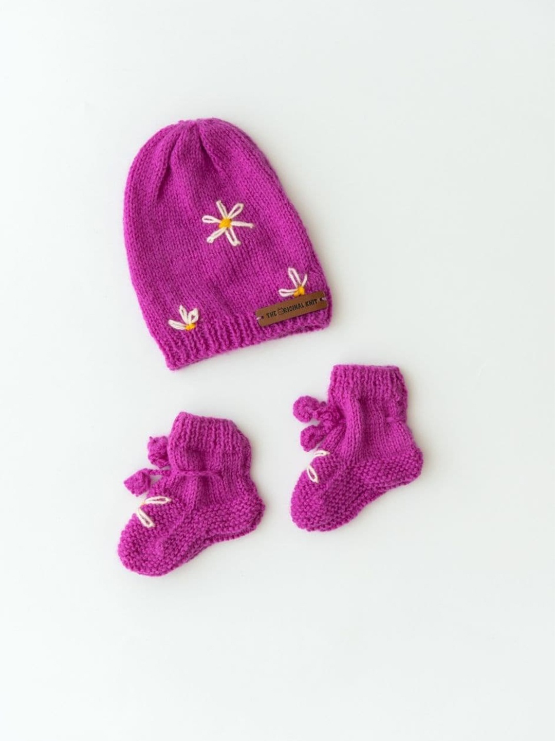 

The Original Knit Infants Self Design Beanie, Purple