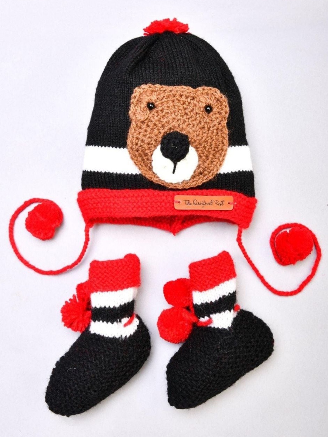 

The Original Knit Infants Embroidered Acrylic Beanie, Black