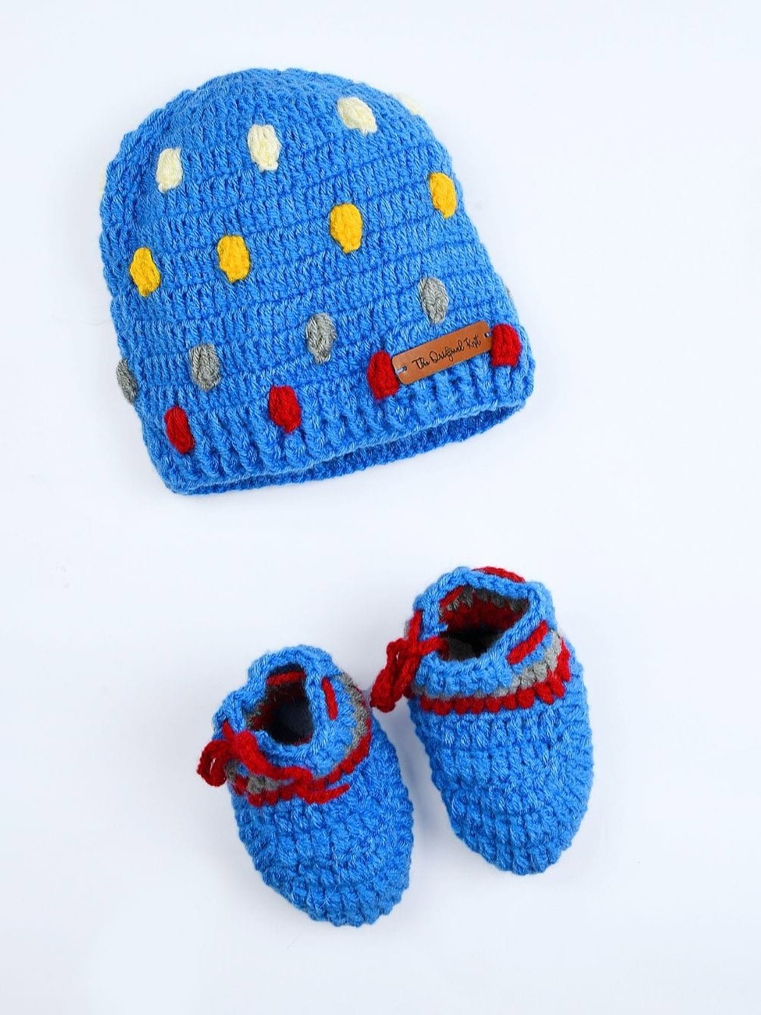 

The Original Knit Kids Embroidered Beanie, Blue