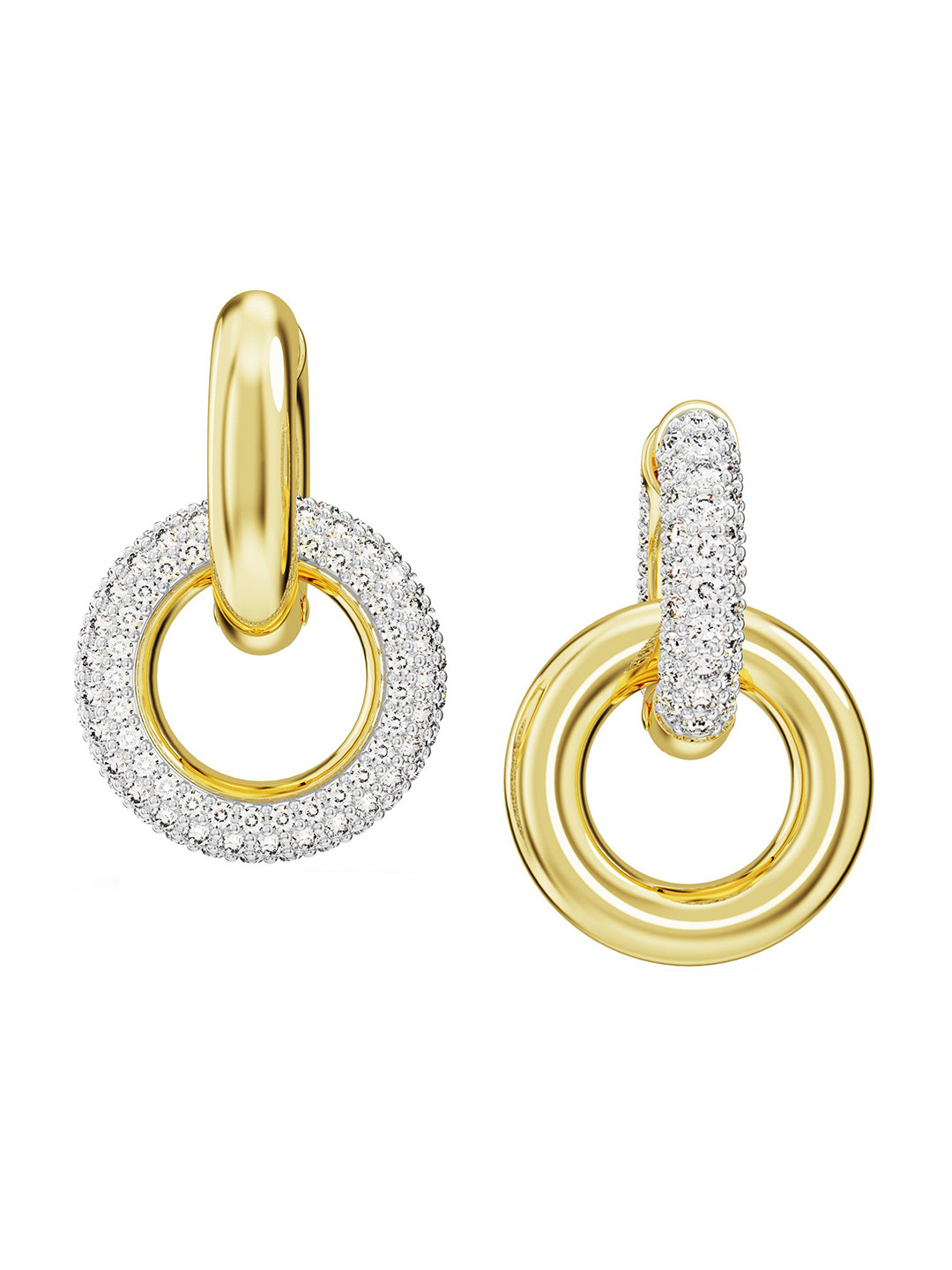 

SWAROVSKI Gold-Plated Crystal Studded Earrings, White
