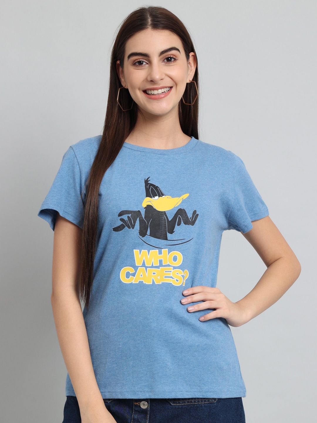 

Just Wow Donald Duck Printed Cotton T-shirt, Blue