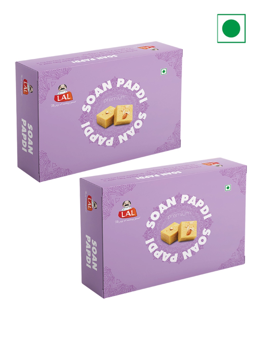 

LAL Set of 2 Soan Papdi Premium- 400gm each, Purple