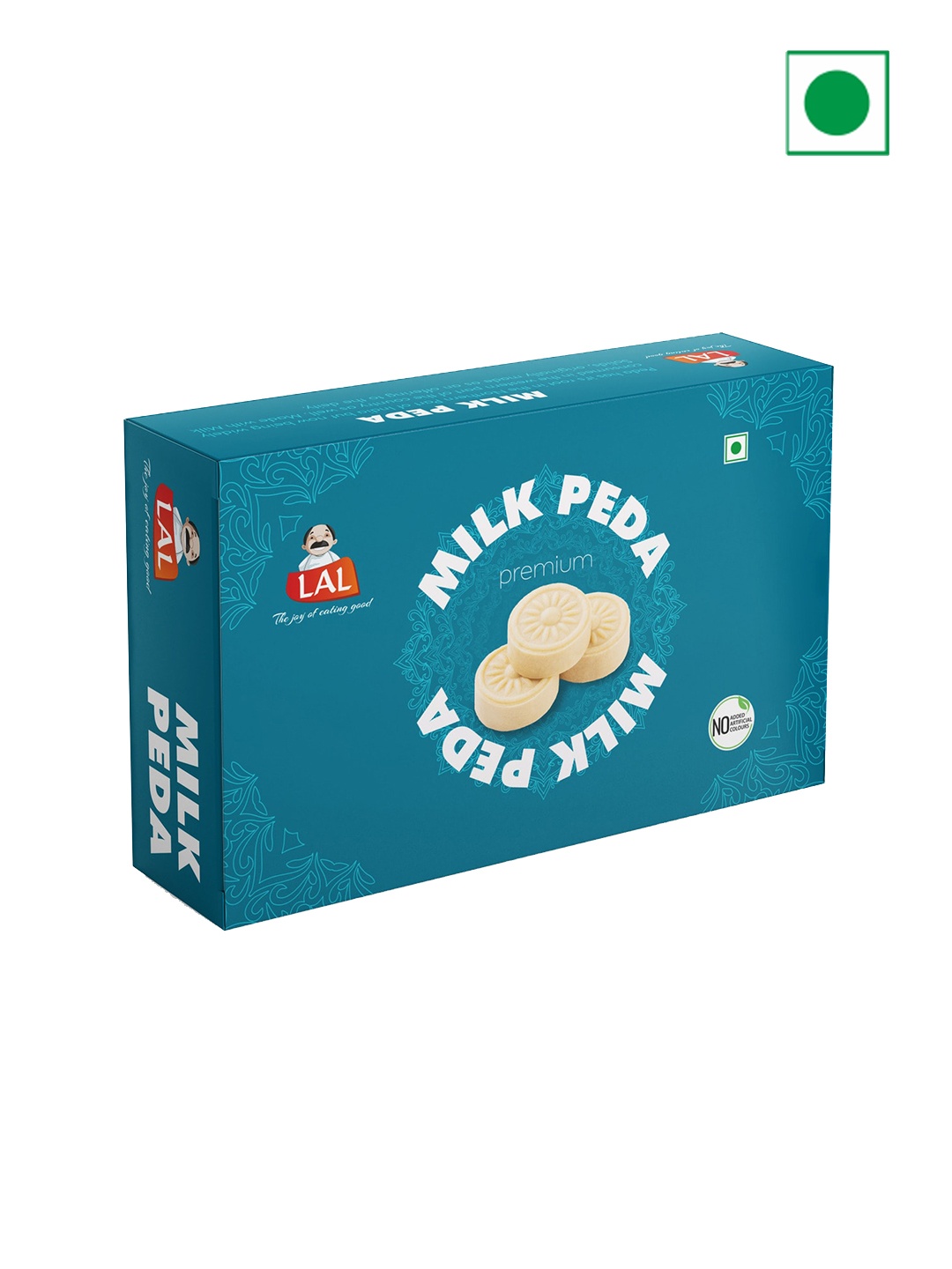 

LAL Milk Peda Sweets 400 Gms, Blue