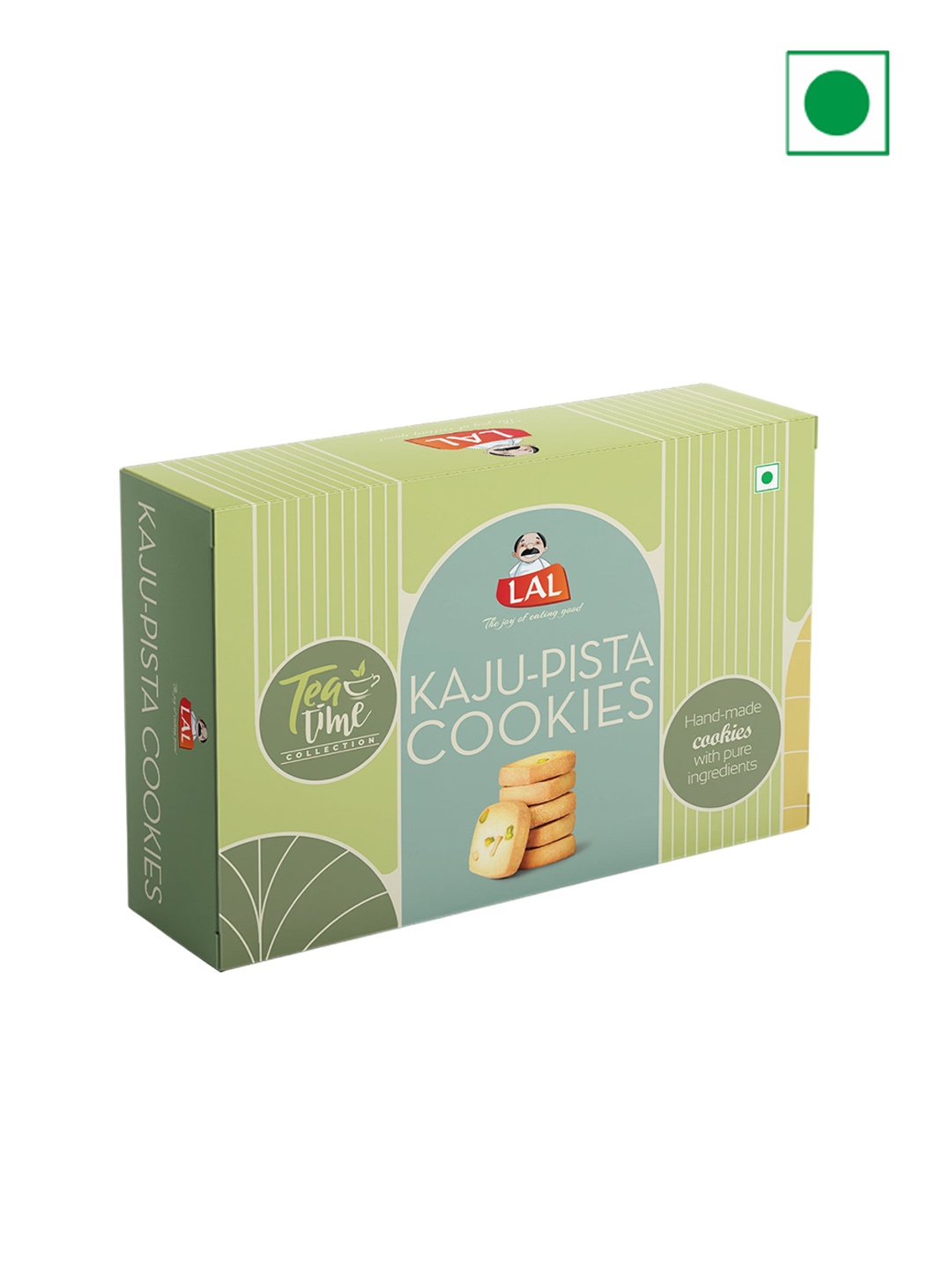 

LAL Kaju Pista Cookies Sweets-400gm, Green