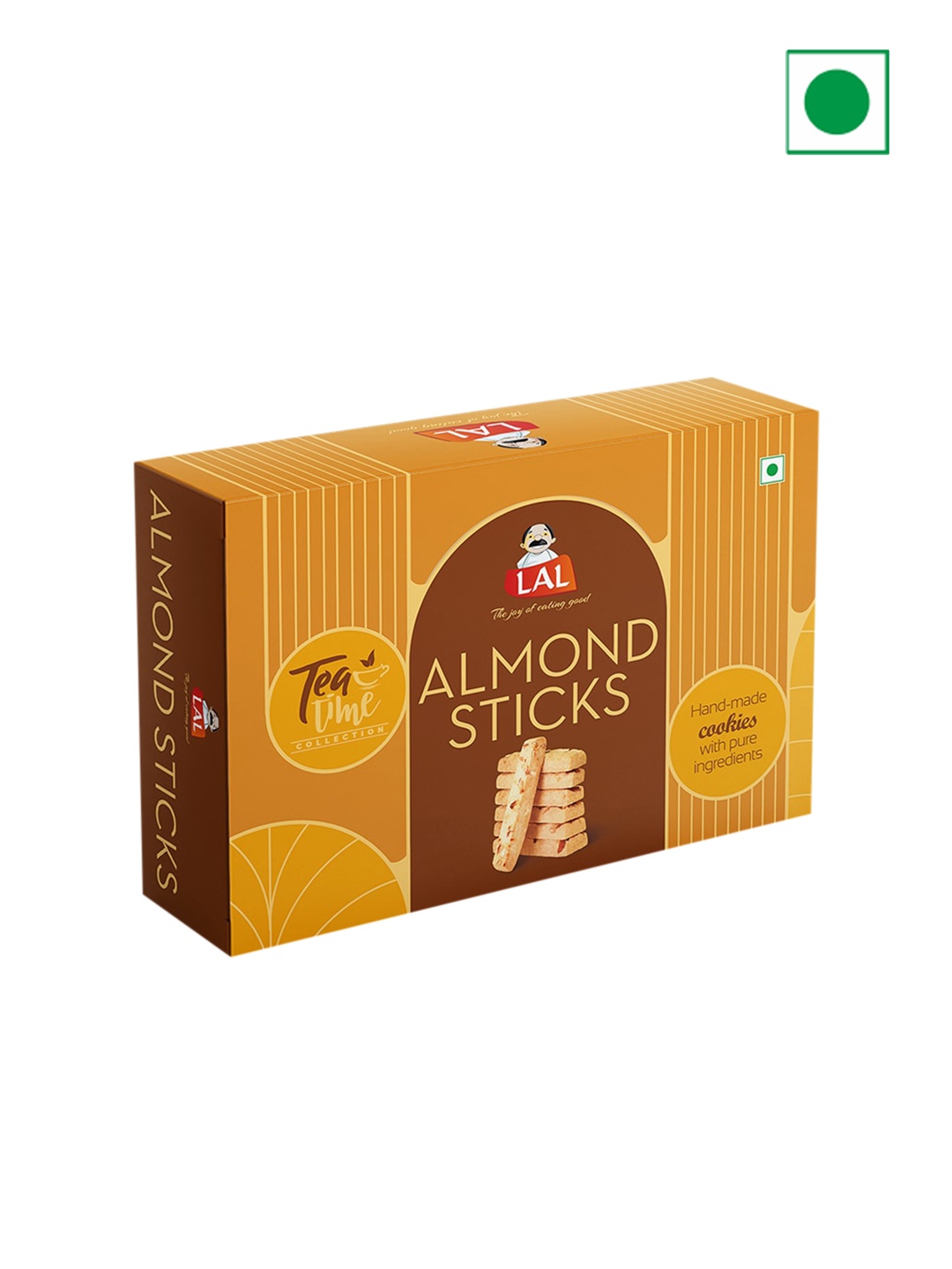 

LAL Almond Sticks Cookies Sweets-400 gm, Brown