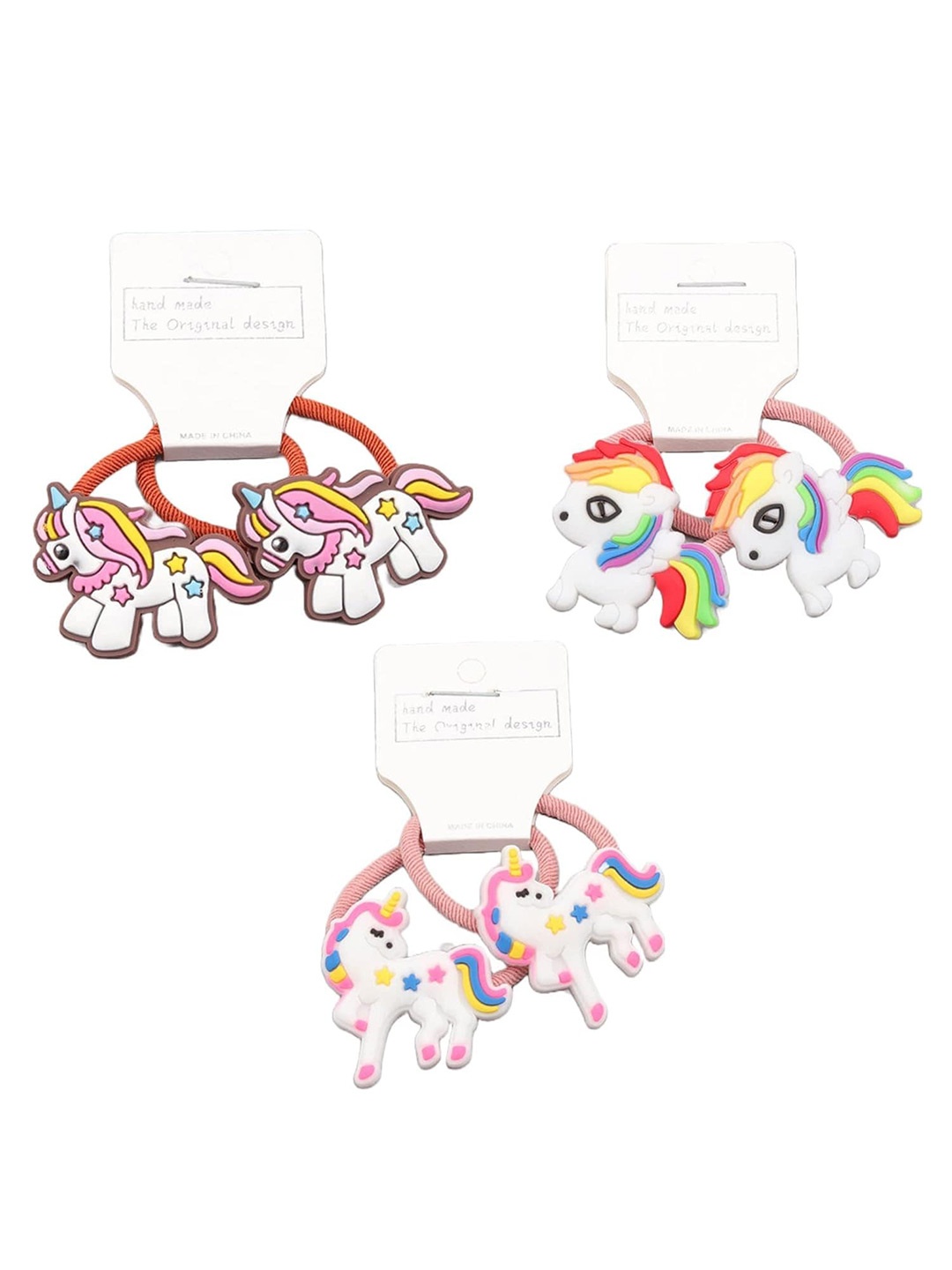 

LYTIX Girls Set Of 4 Assorted Fur Ponytail Holders