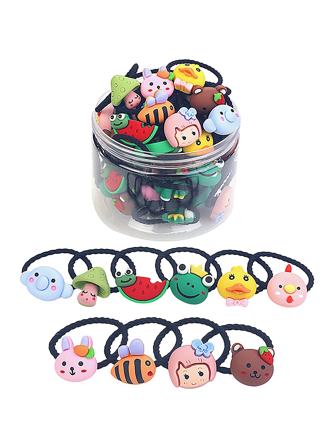 

LYTIX Girls Set Of 10 Assorted Ponytail Holders