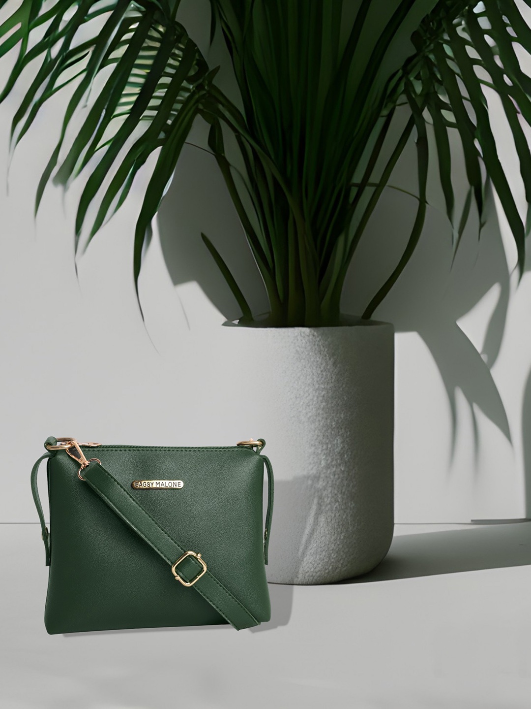 

Bagsy Malone Structured Sling Bag, Green