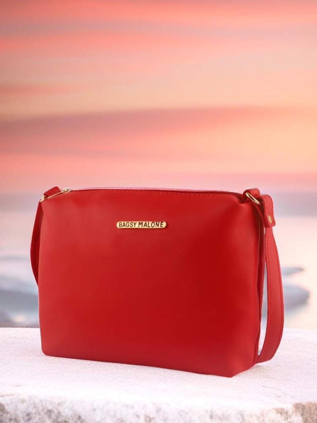 

Bagsy Malone Structured Sling Bag, Red
