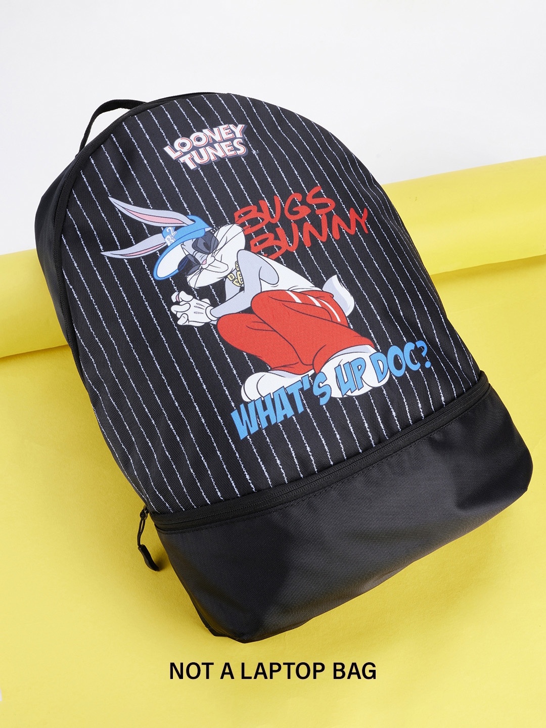 

Bewakoof Unisex Bugs Bunny Printed Backpack, Black