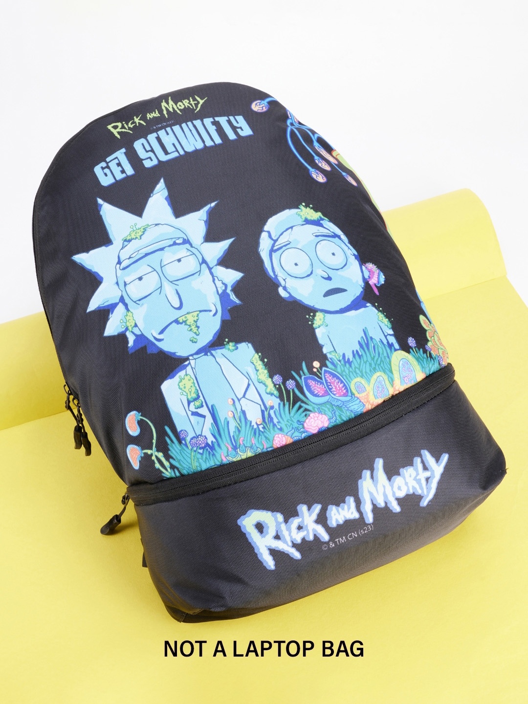 

Bewakoof Unisex Rick And Morty Printed Backpack, Black