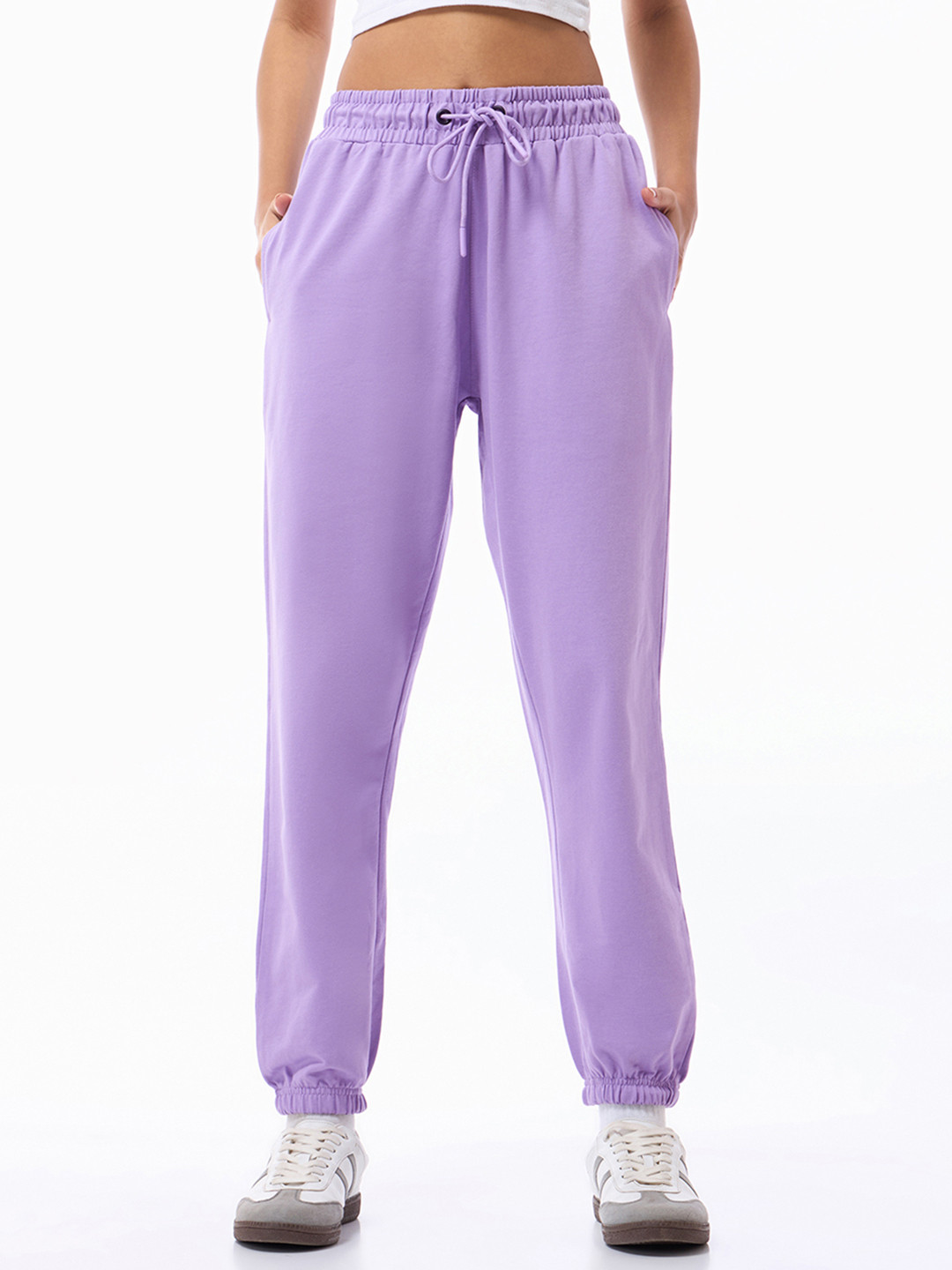 

Bewakoof Air 1.0 Women Oversized Joggers, Purple