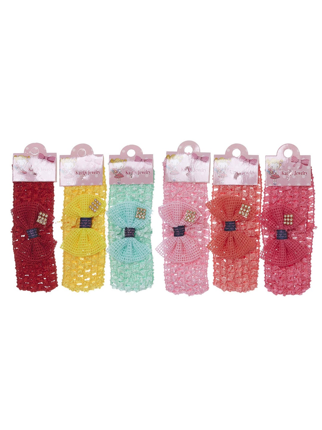

LYTIX Girls Set of 6 Assorted Fur Hairband