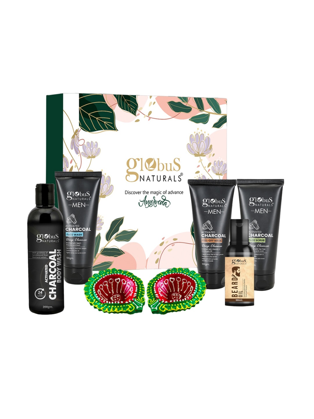 

Globus naturals Men Charcoal Diwali Glow Skin Care Gift Box, Na