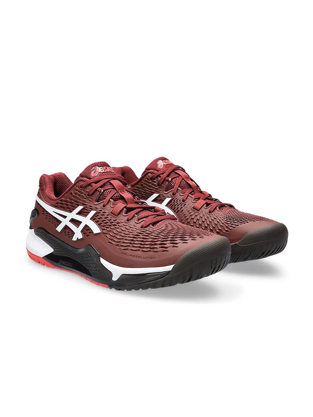 

ASICS Men Gel-Resolution 9 Tennis Shoes, Maroon