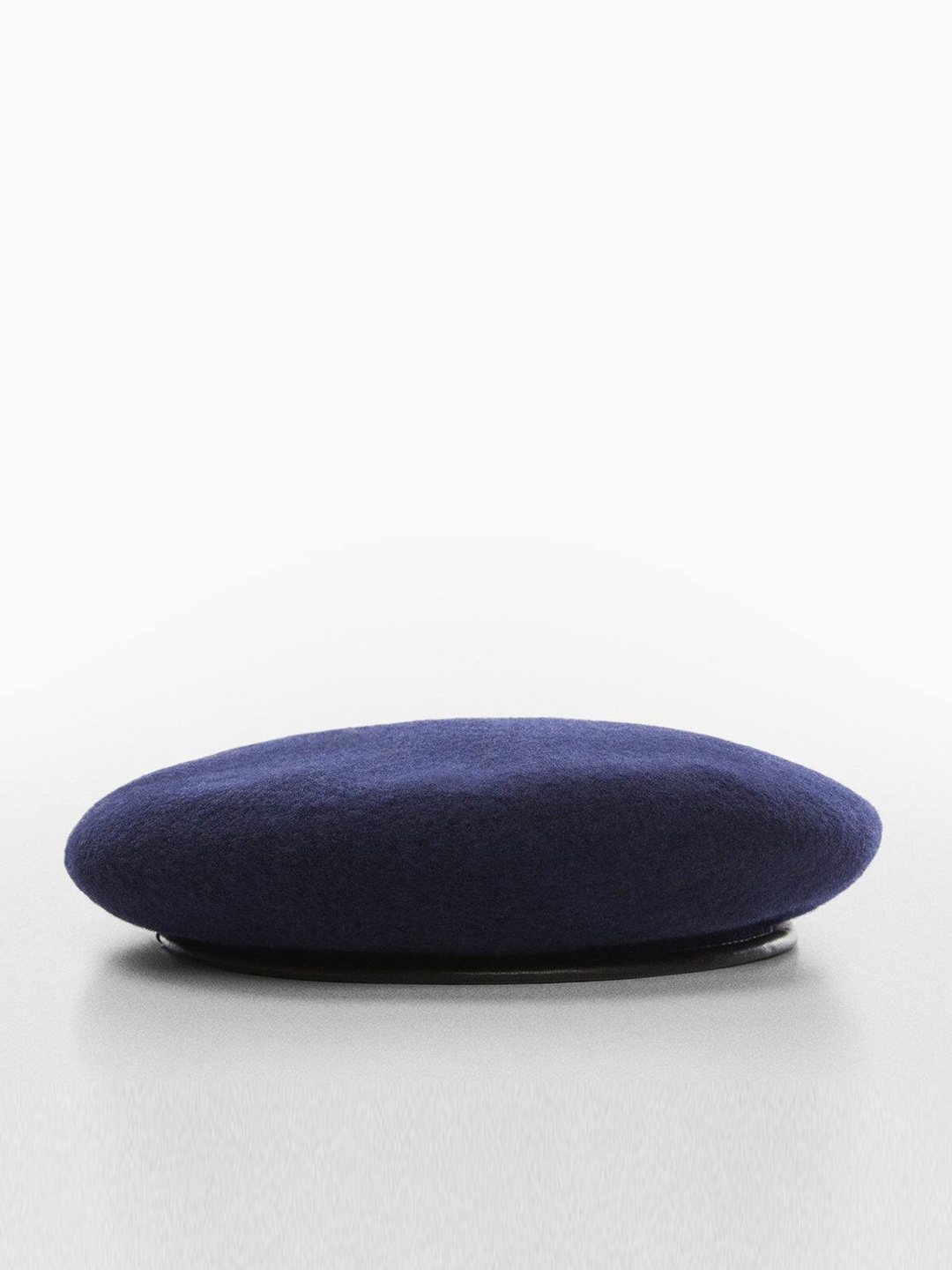 

MANGO Women Woolen Beret Hat, Navy blue