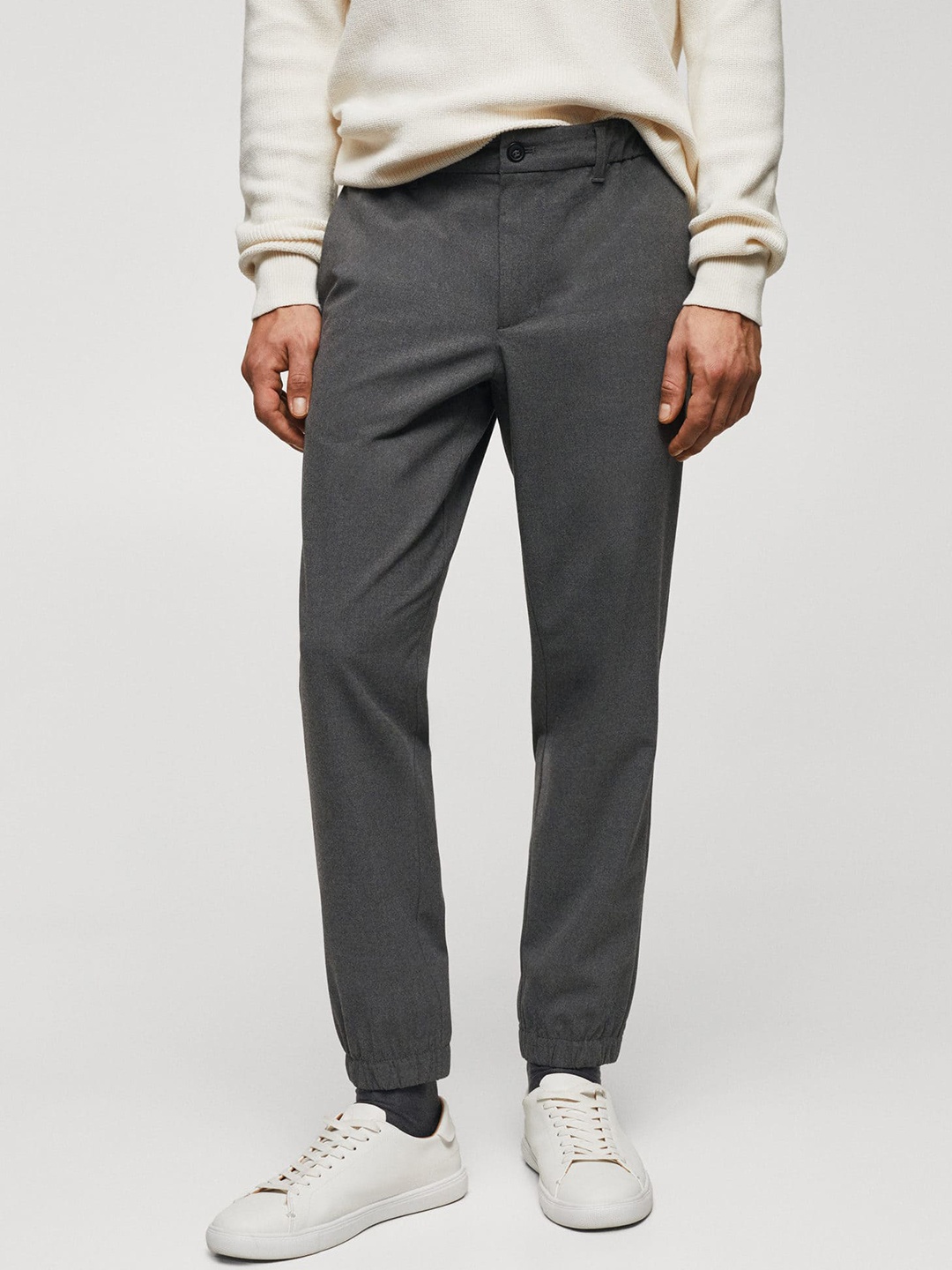 

MANGO MAN Slim Fit Joggers, Charcoal