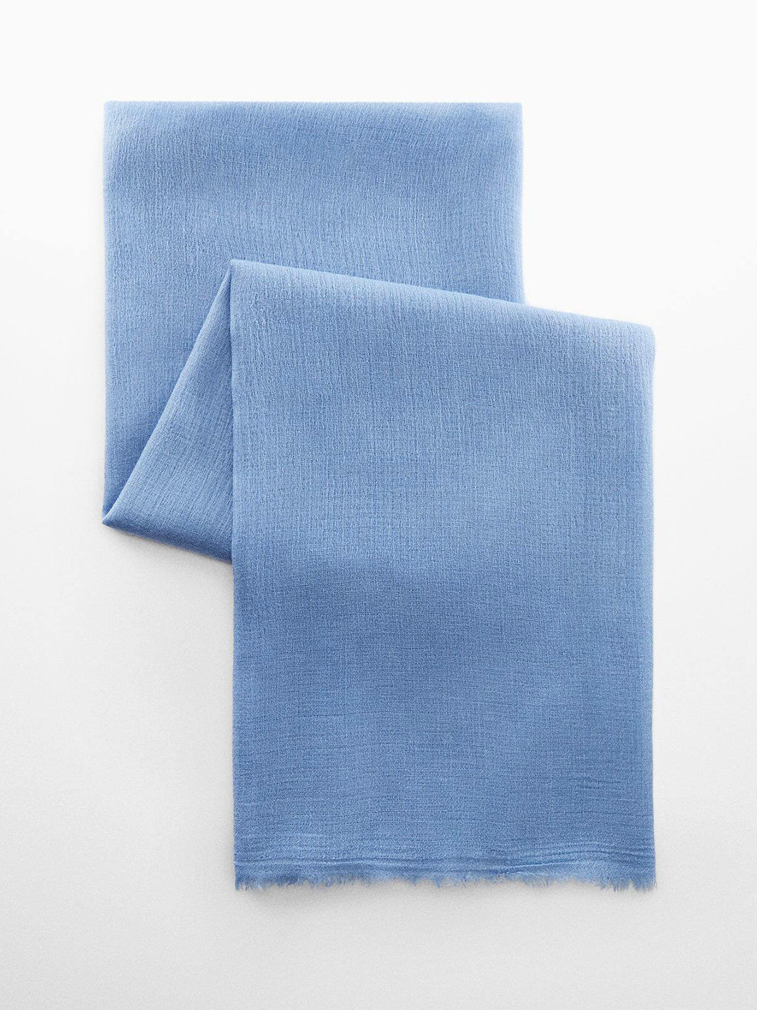 

MANGO Women Flowy Scarf, Blue