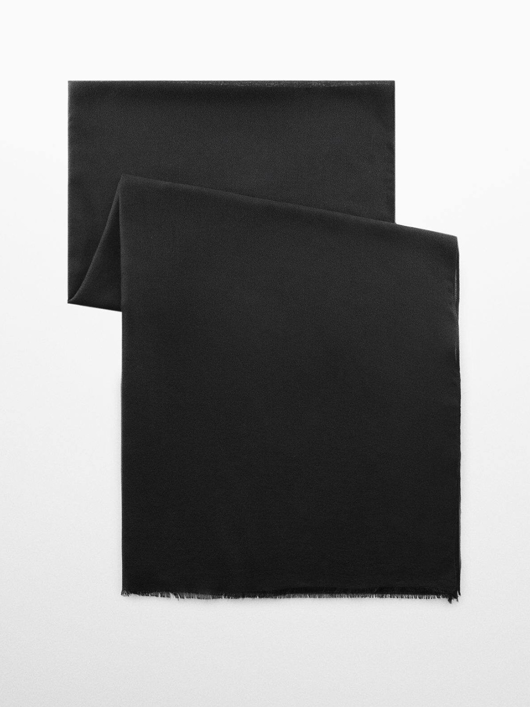 

MANGO Women Flowy Scarf, Black