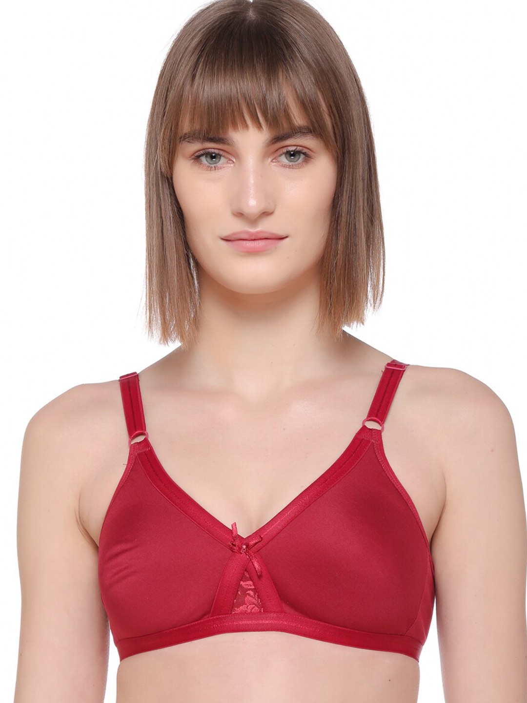 

SONA Medium Coverage Cotton T-shirt Bra With All Day Comfort, Maroon