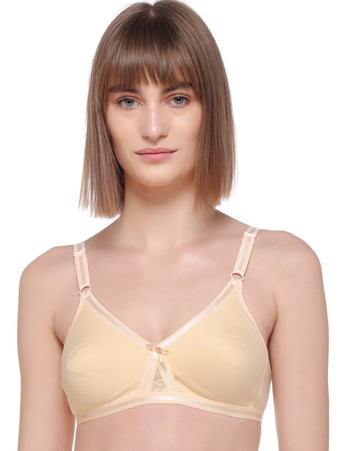 

SONA Medium Coverage Cotton T-shirt Bra with All Day Comfort, Beige