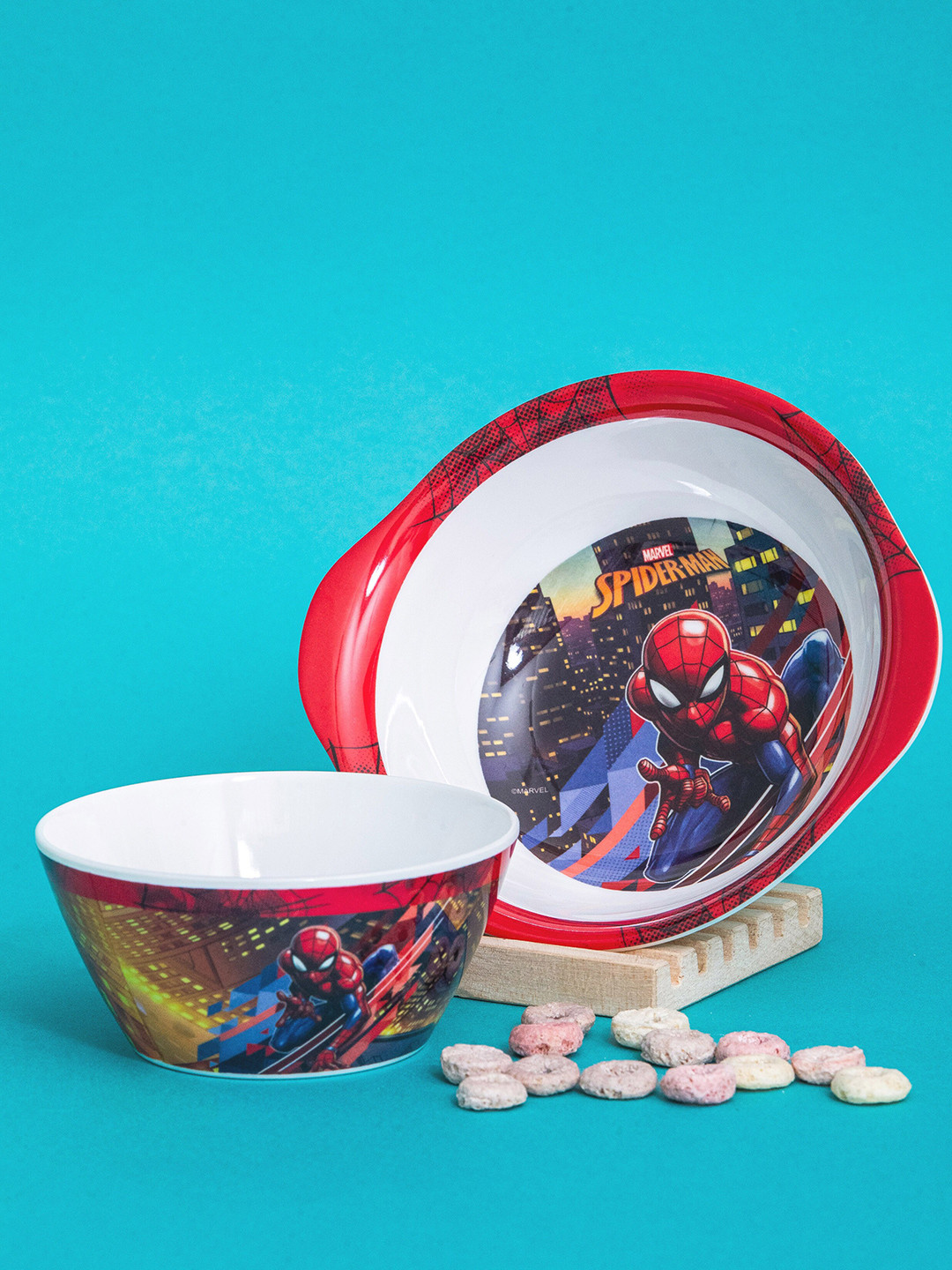 

Servewell White & Red 2 Pieces Text or Slogans Printed Melamine Glossy Bowl