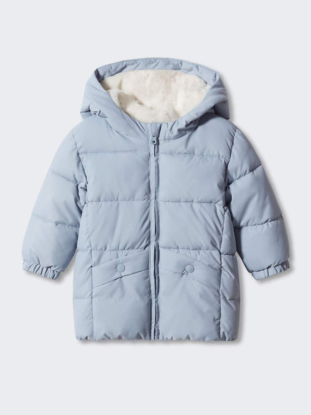 

Mango Kids Girls Hooded Puffer Jacket, Blue