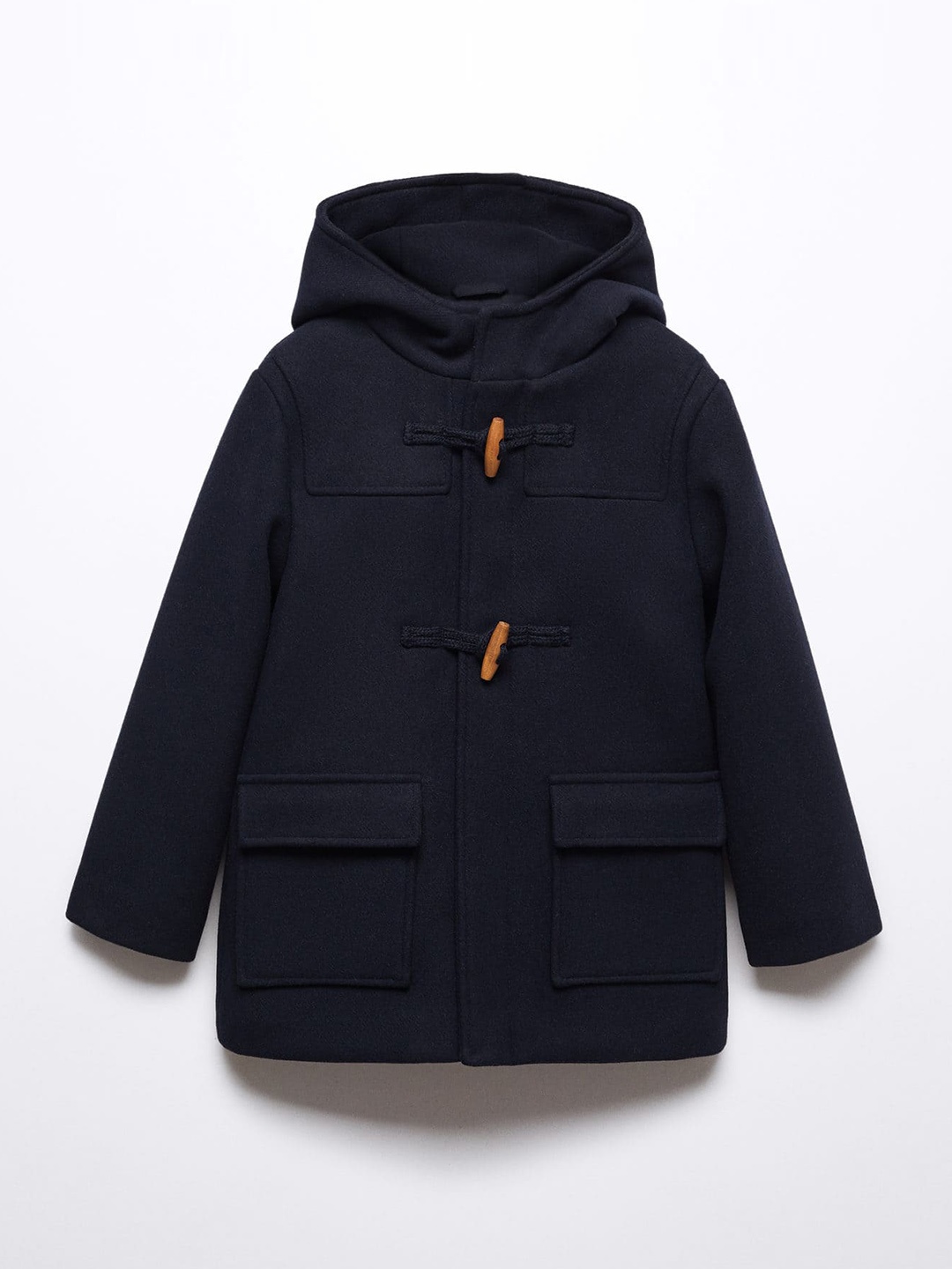 

Mango Kids Boys Hooded Regular Fit Overcoat, Navy blue
