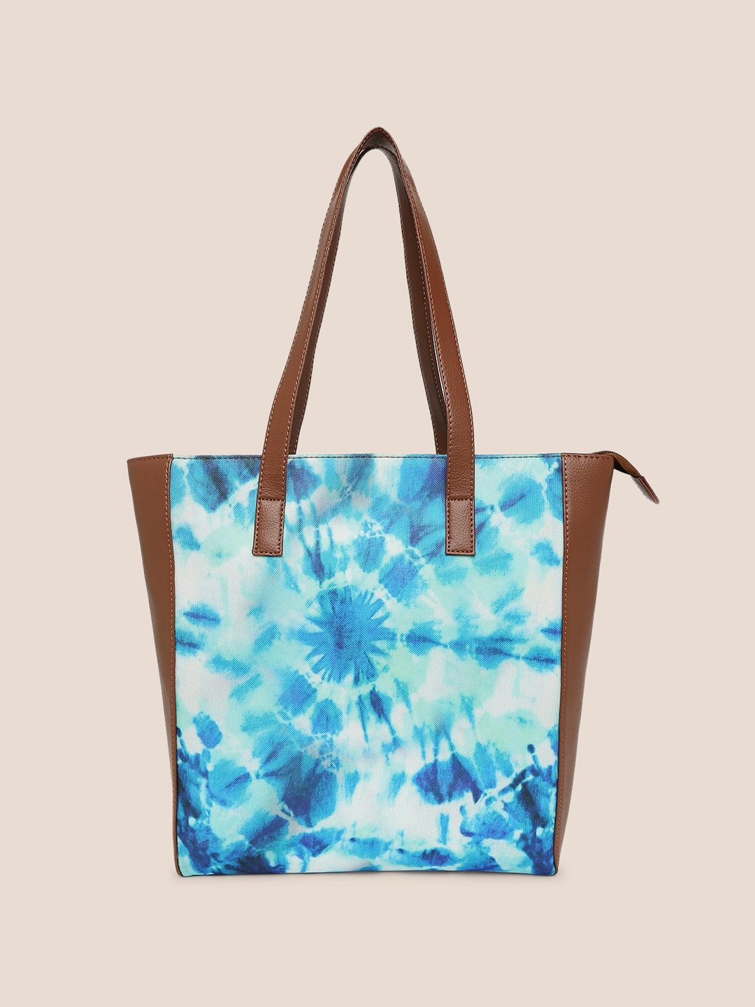 

Sangria Tie & Die Shopper Fabric Tote Bag, Blue