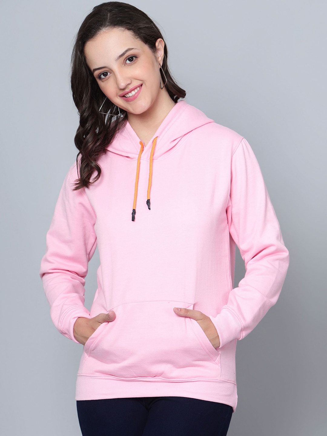 

Fashion And Youth Hooded Fleece Sweatshirt, Pink