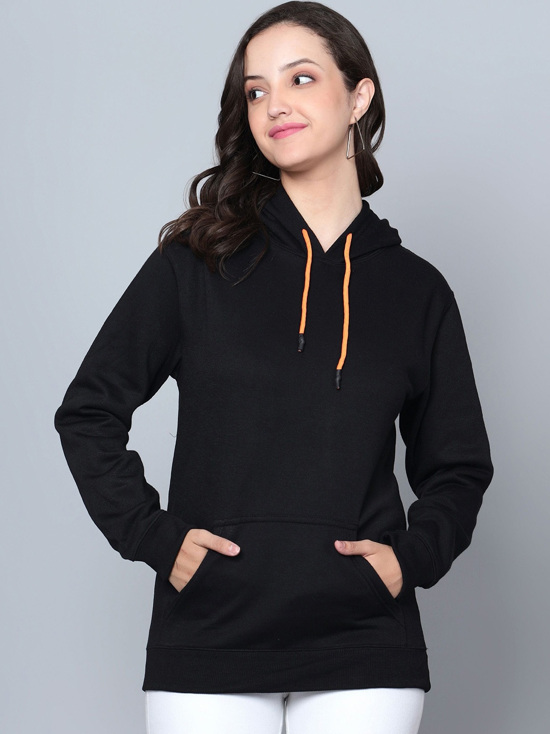 

Fashion And Youth Hooded Fleece Pullover, Black