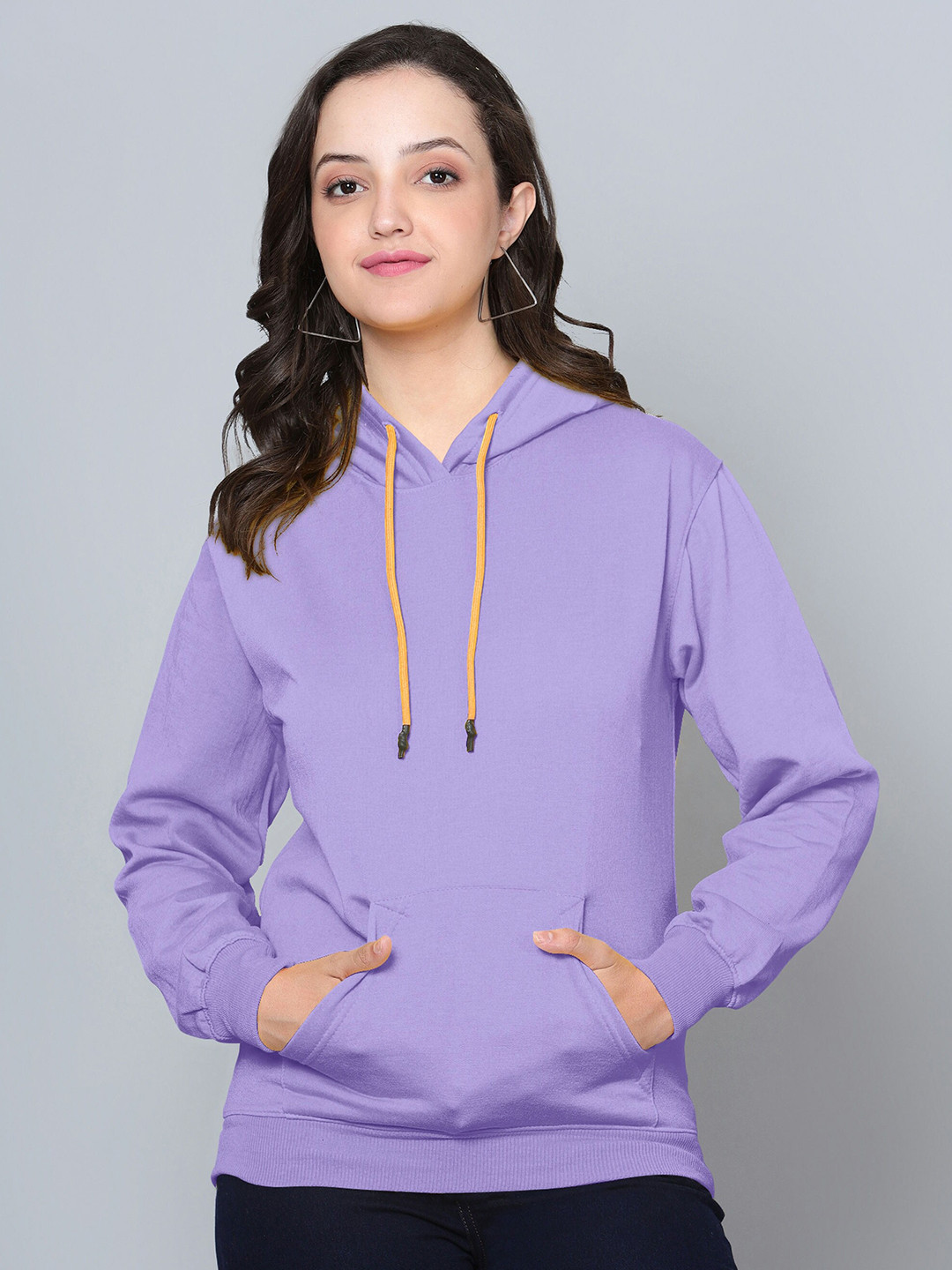 

Fashion And Youth Hooded Fleece Pullover Sweatshirt, Lavender