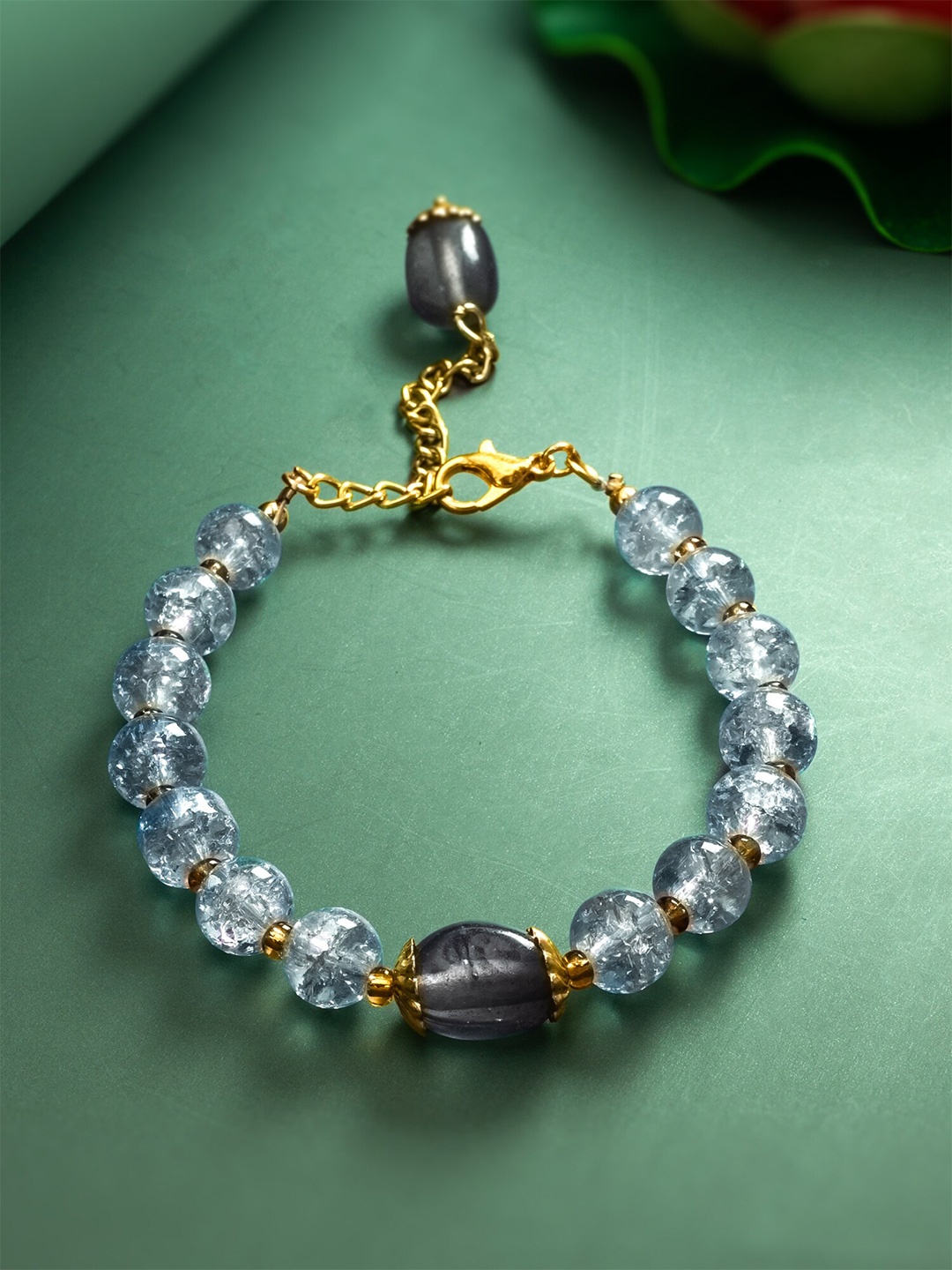 

aadita Women Beaded Wraparound Bracelet, Silver