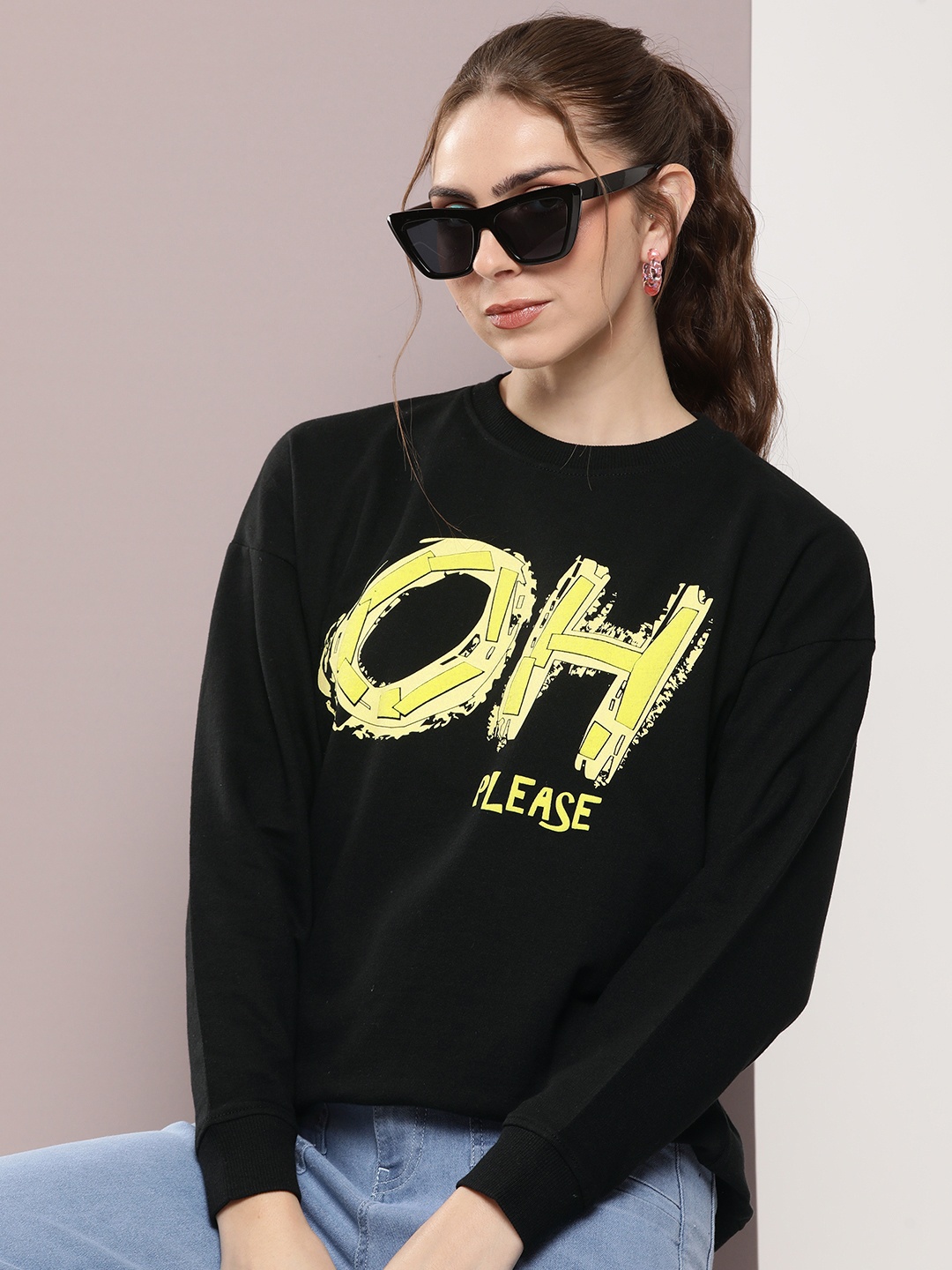 

Kook N Keech Printed Hooded Sweatshirt, Black