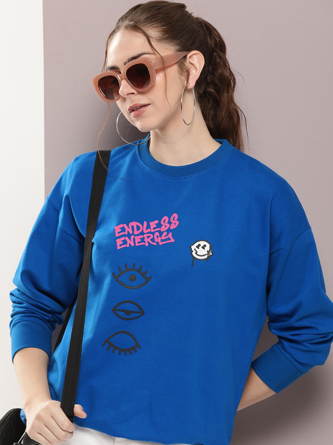 

Kook N Keech Printed Pure Cotton Sweatshirt, Blue