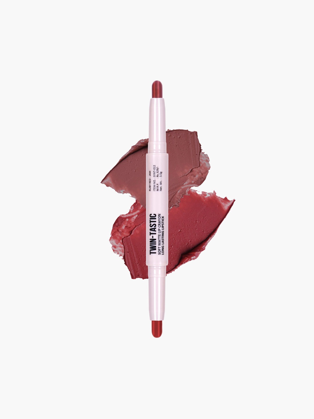 

SHRYOAN Twin-Tastic Soft Matte Long-Lasting Lip Crayon - Shade SH11, Pink