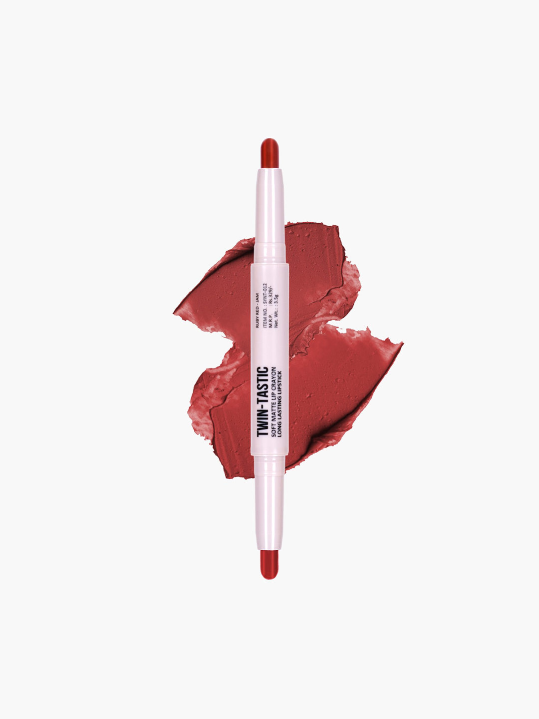 

SHRYOAN Twin-Tastic Soft Matte Lip Crayoan Long Lasting Lipstick - 3.5g - SH01, Multi
