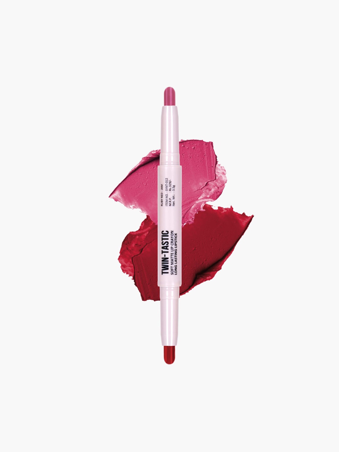 

SHRYOAN Twin Tastic Soft Matte Lip Crayon Long Lasting Lipstick - 3.6ml-Ruby Red-SH12