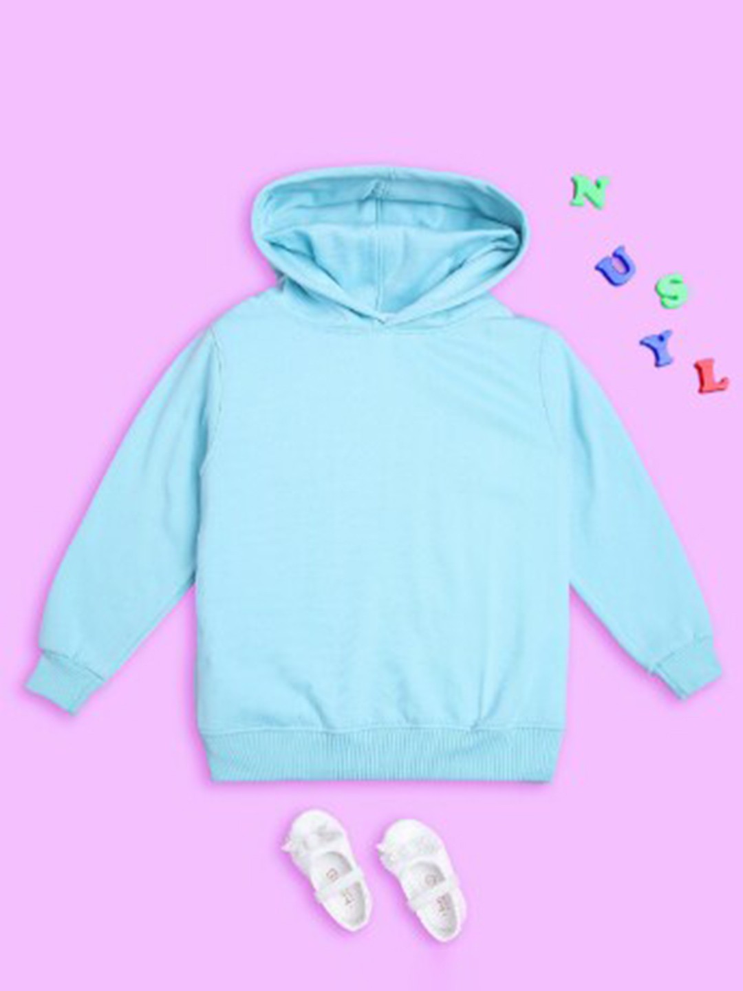 

NUSYL Kids Hooded Fleece Sweatshirt, Blue