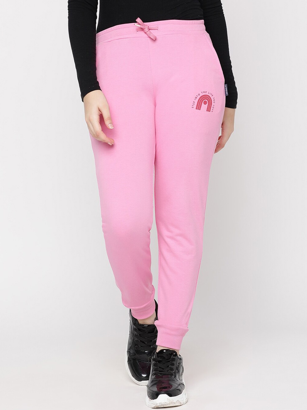 

Lil Tomatoes Girls Mid Rise Joggers, Pink
