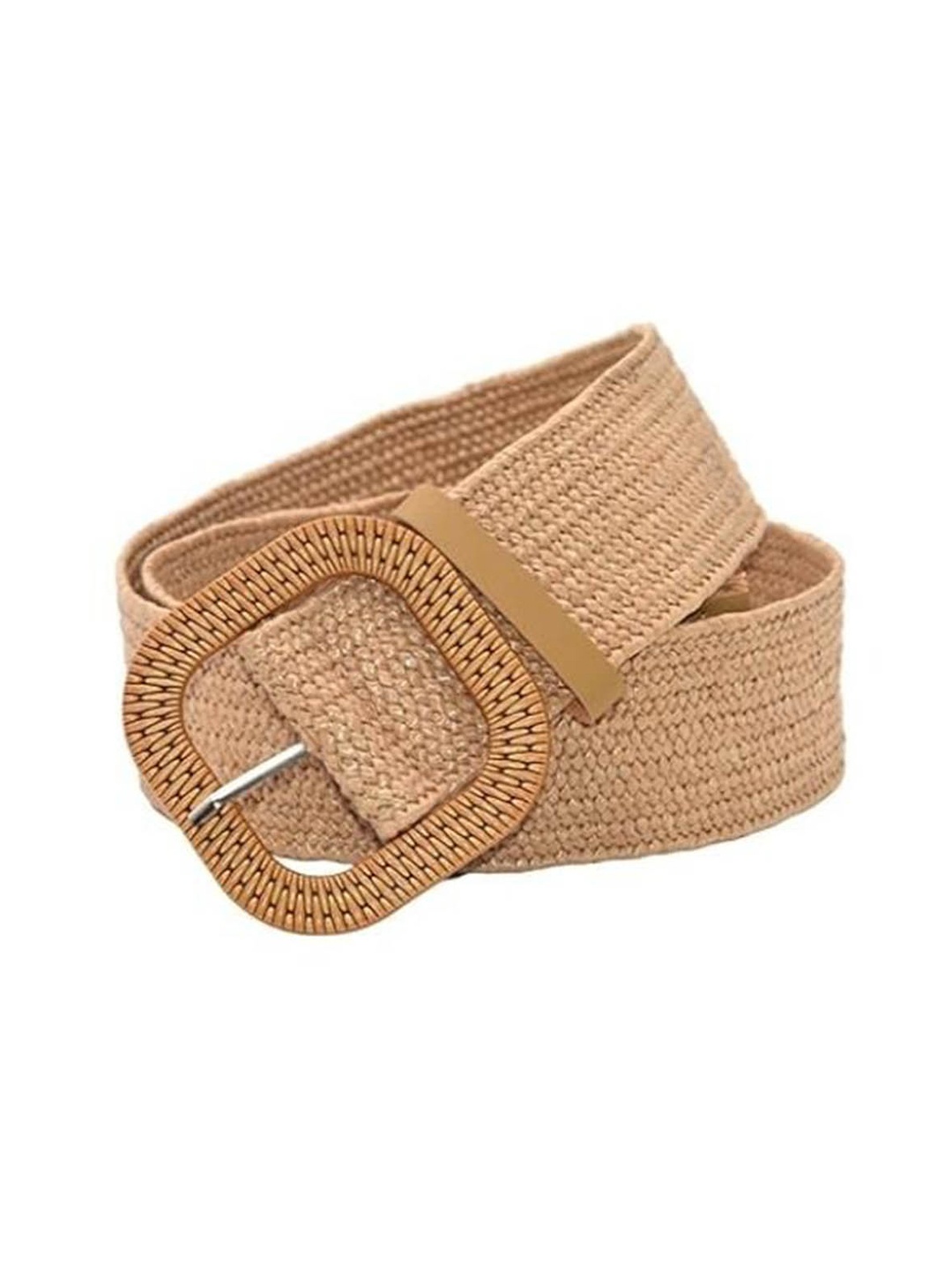 

Lulala Women Textured PU Belt, Brown