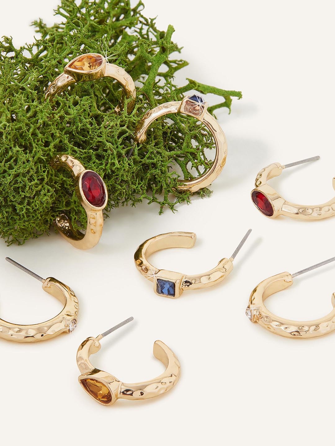 

Accessorize Set of 4 Classic Studs Earrings, Gold