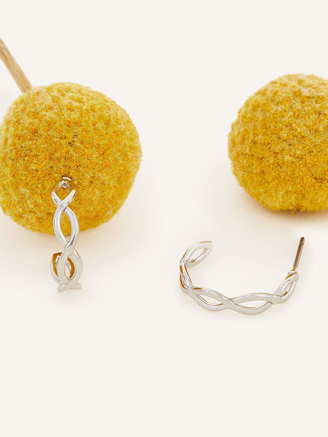 

Accessorize Classic Crossover Hoop Earrings, Silver